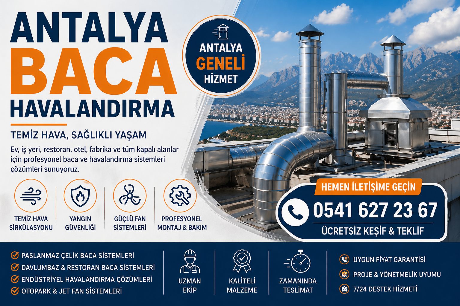 Antalya Baca Havalandırma - Antalya baca sistemleri blog yazısı